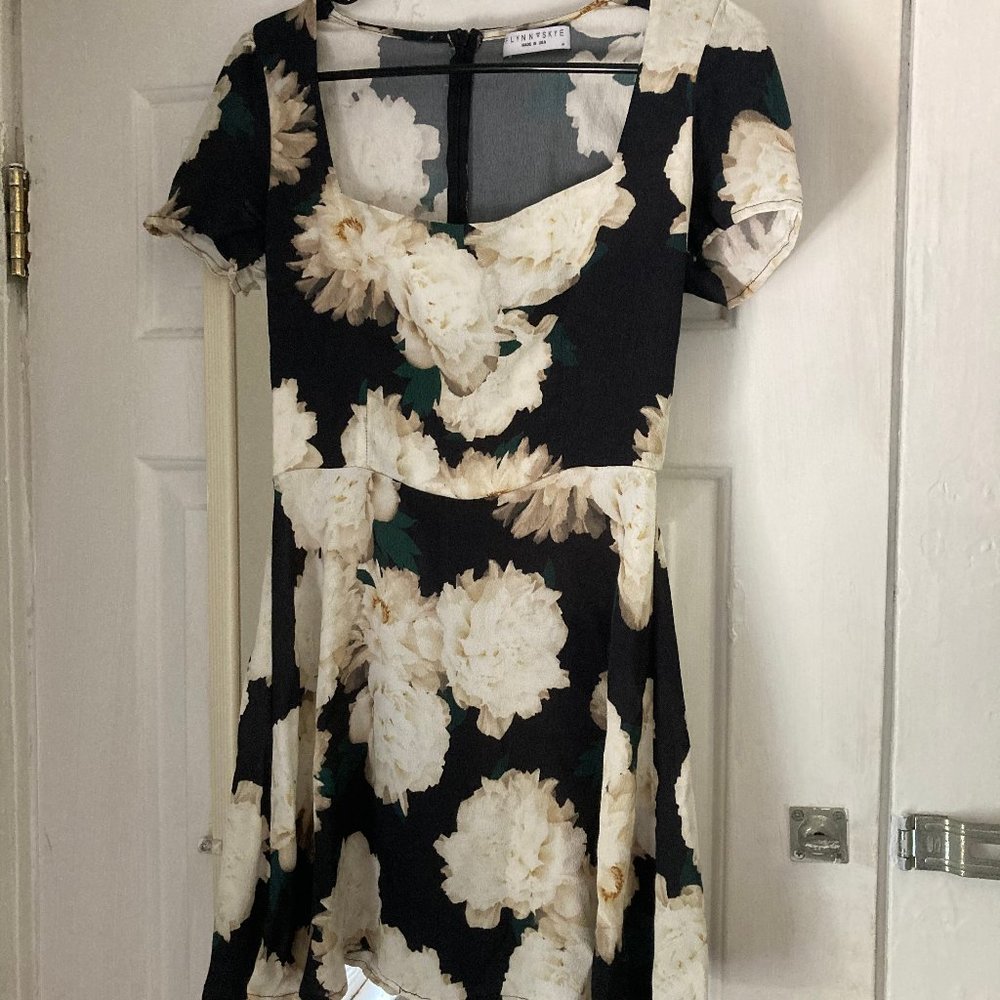 Flynn Skye Floral Black Dress